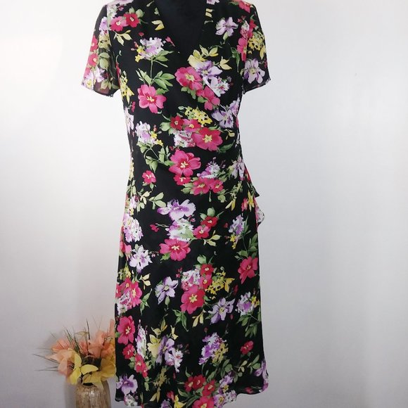 J.B.S.dress floral size 8 - Picture 1 of 8